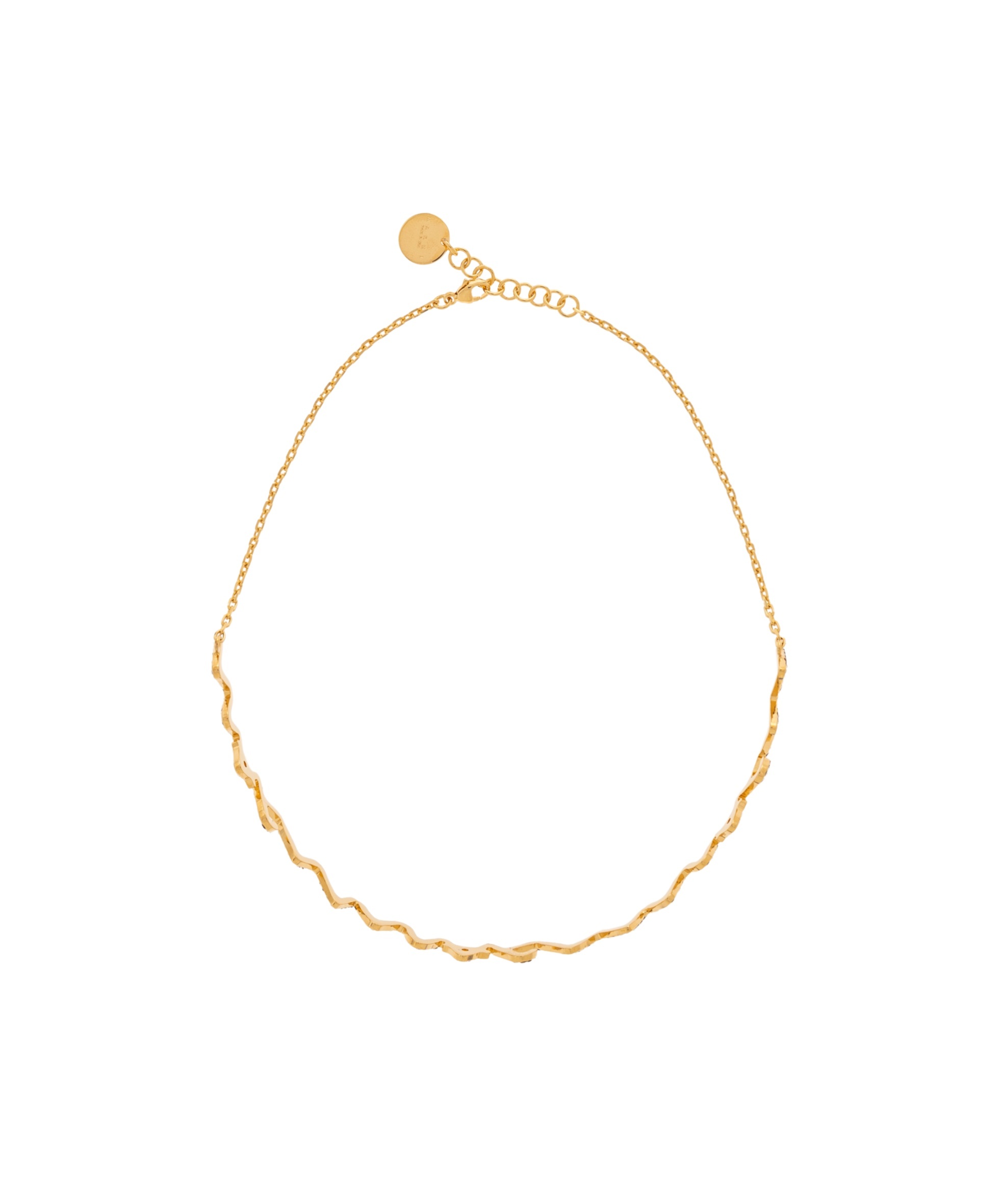 Marni Logo Choker Necklace In Yellow