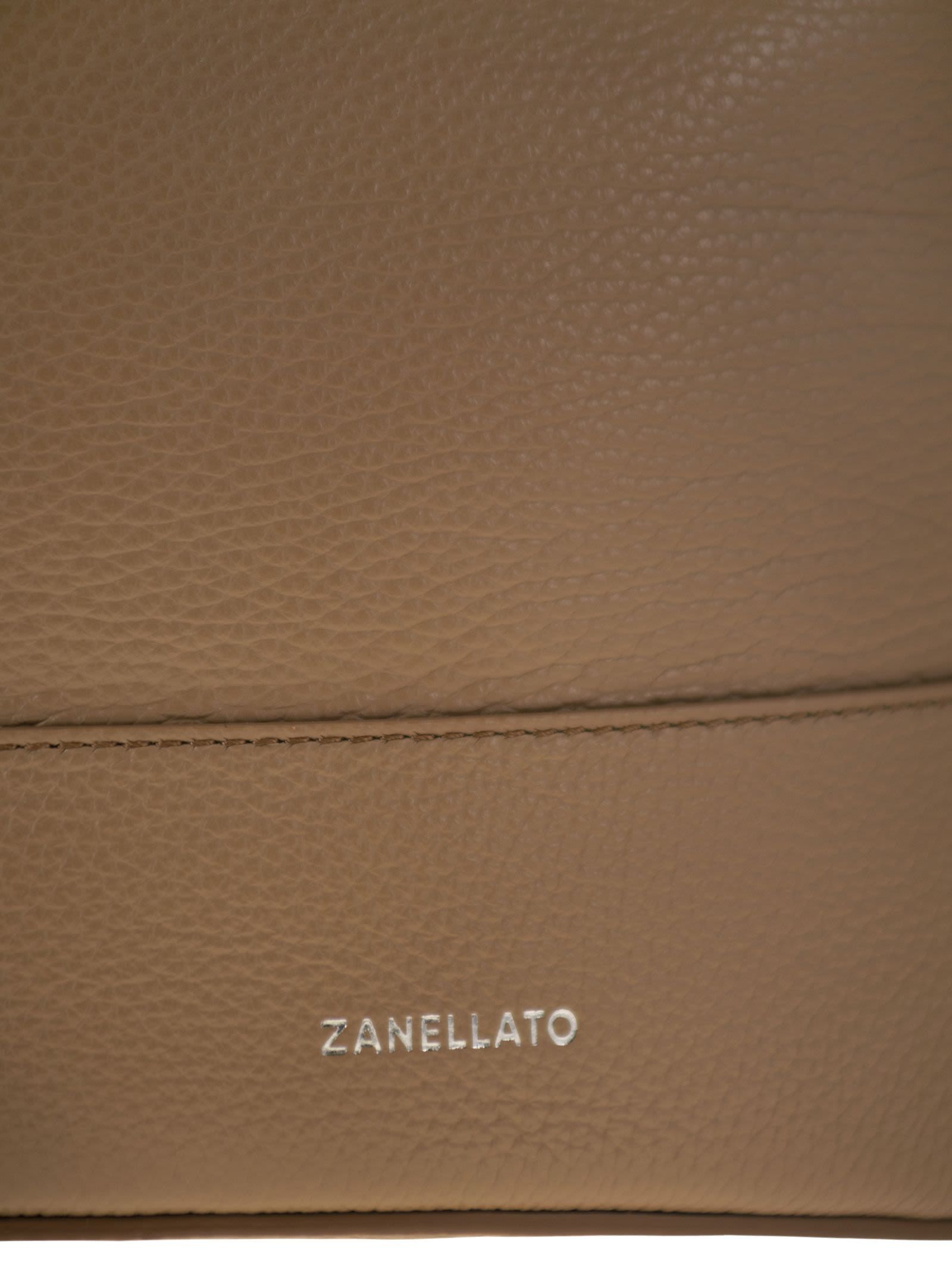 Zanellato Handle Shoulder Bag In Brown