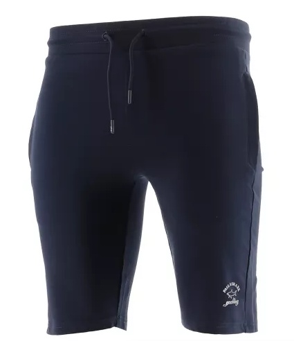 Paul & Shark Logo Printed Shorts In Black