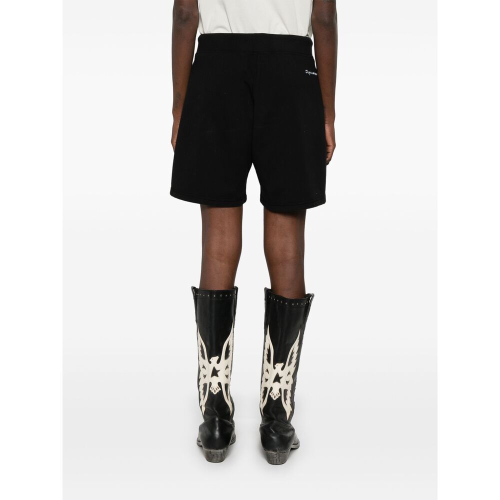 Dsquared2 Drawstring Waist Shorts In Black