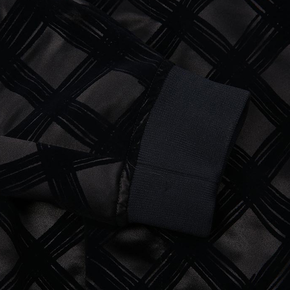 Giorgio Armani Long-sleeved Cotton Suit In Black