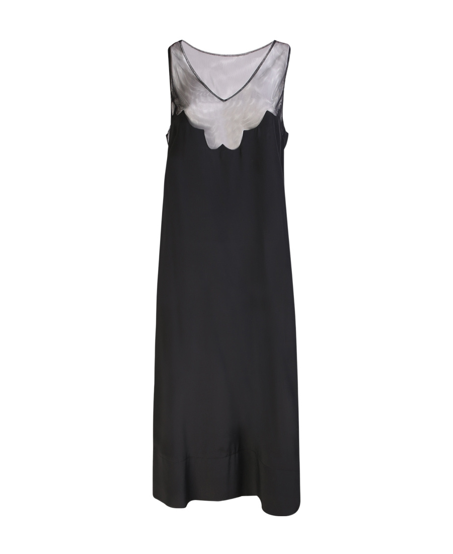 Simone Rocha Sleeveless Midi Dress In Black