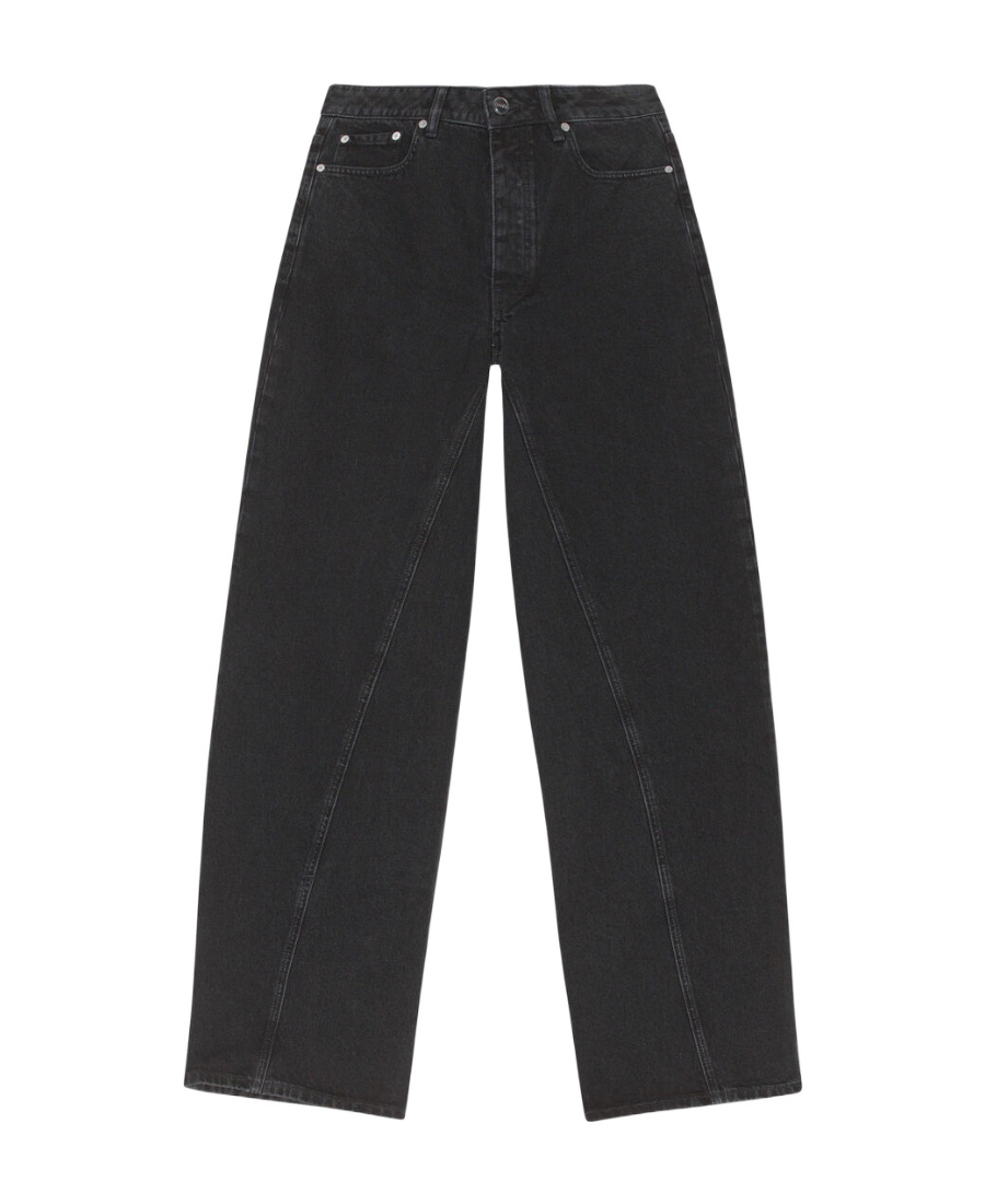 Ganni Jozey Corduroy Trousers In Black