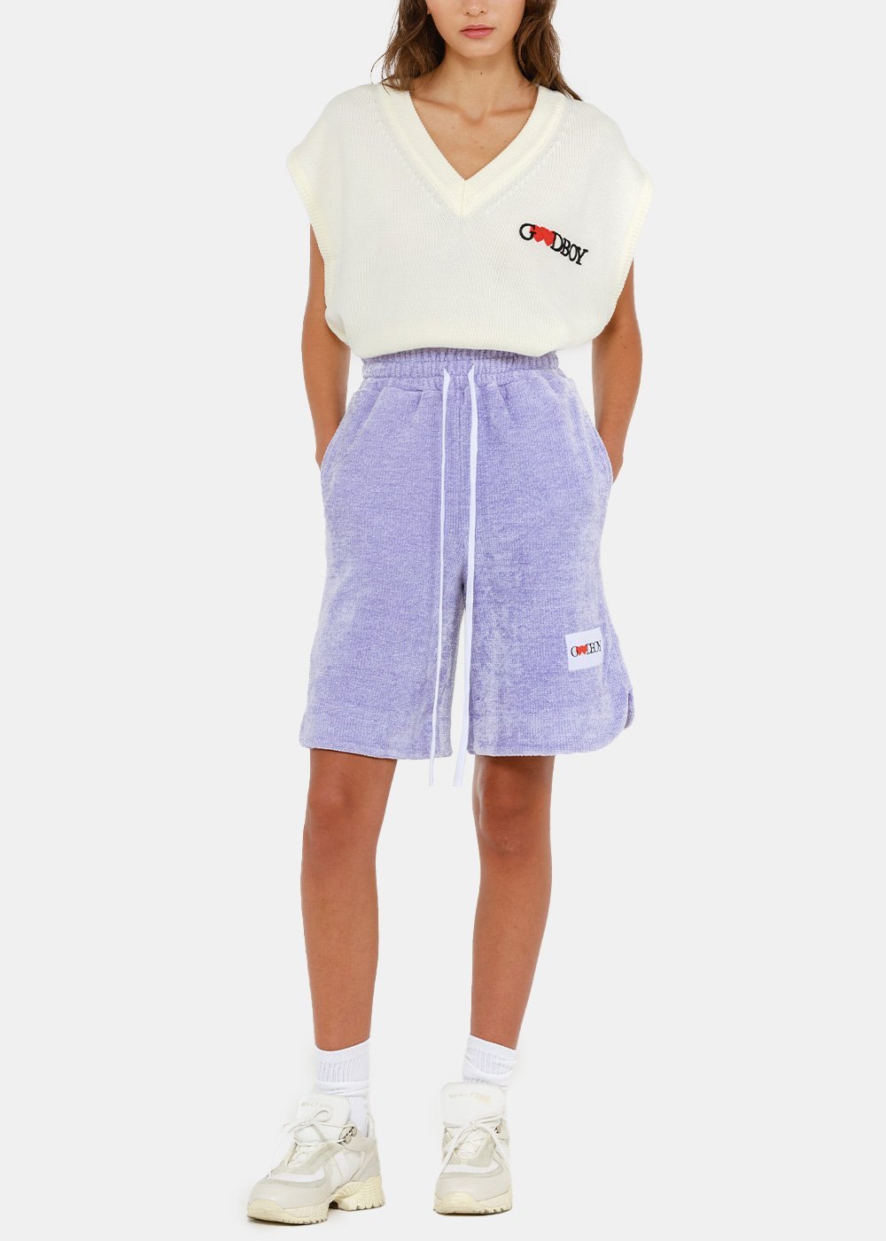 Xoxogoodboy Logo Shorts In Blue