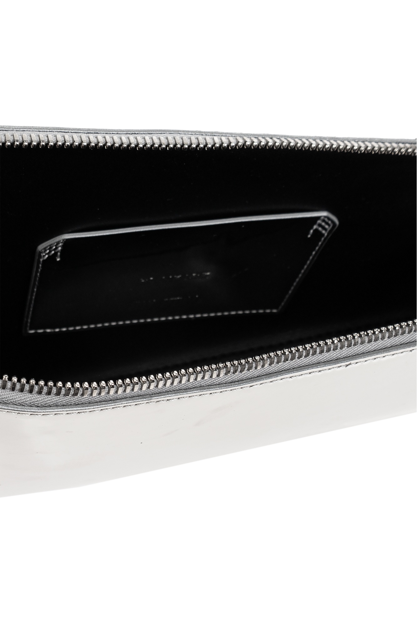 Attico Silver Sunrise Shoulder Bag In White