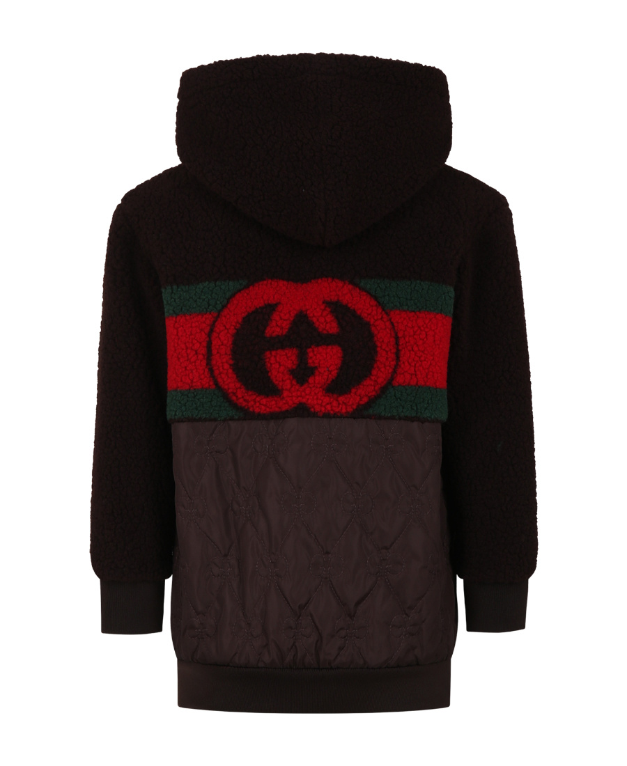 Gucci Interlocking G Hoodie In Black
