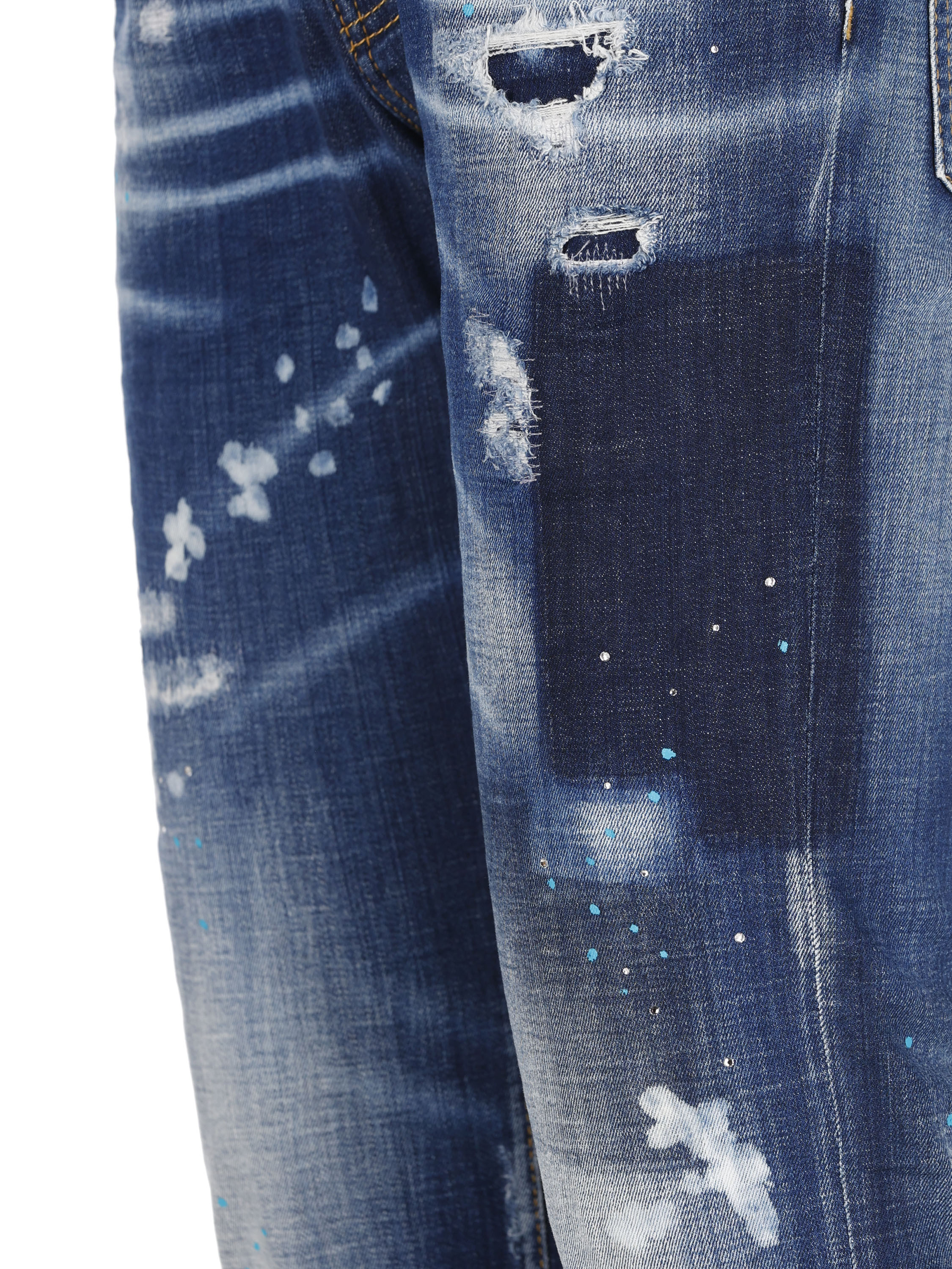 Dsquared2 Tiffany Distressed Skinny Jeans In Blue