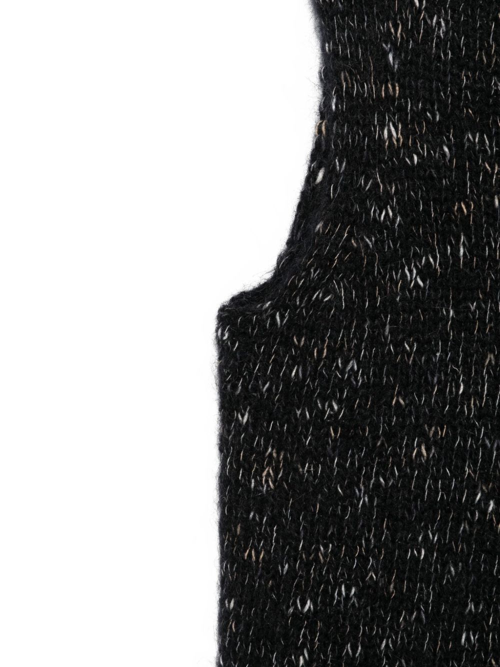 Alysi Wool Turtle-neck Top In Black