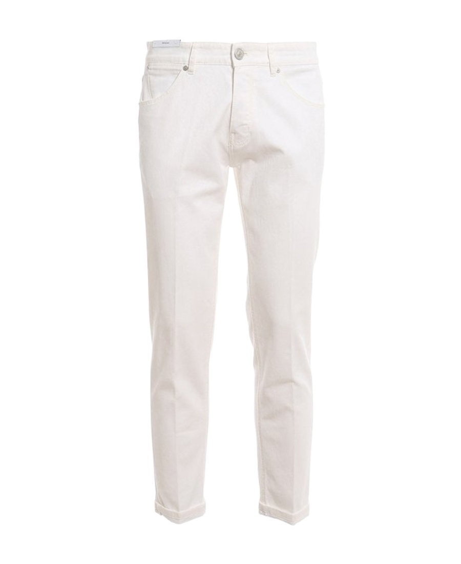 Pt Torino Mid-rise Straight-leg Jeans In White