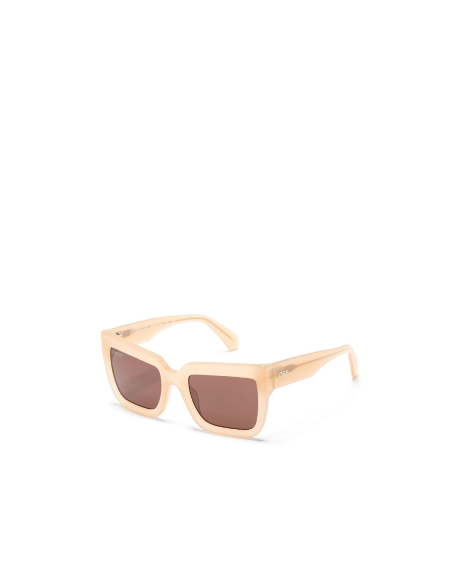 Off-white Square-frame Tinted Sunglasses In Pink