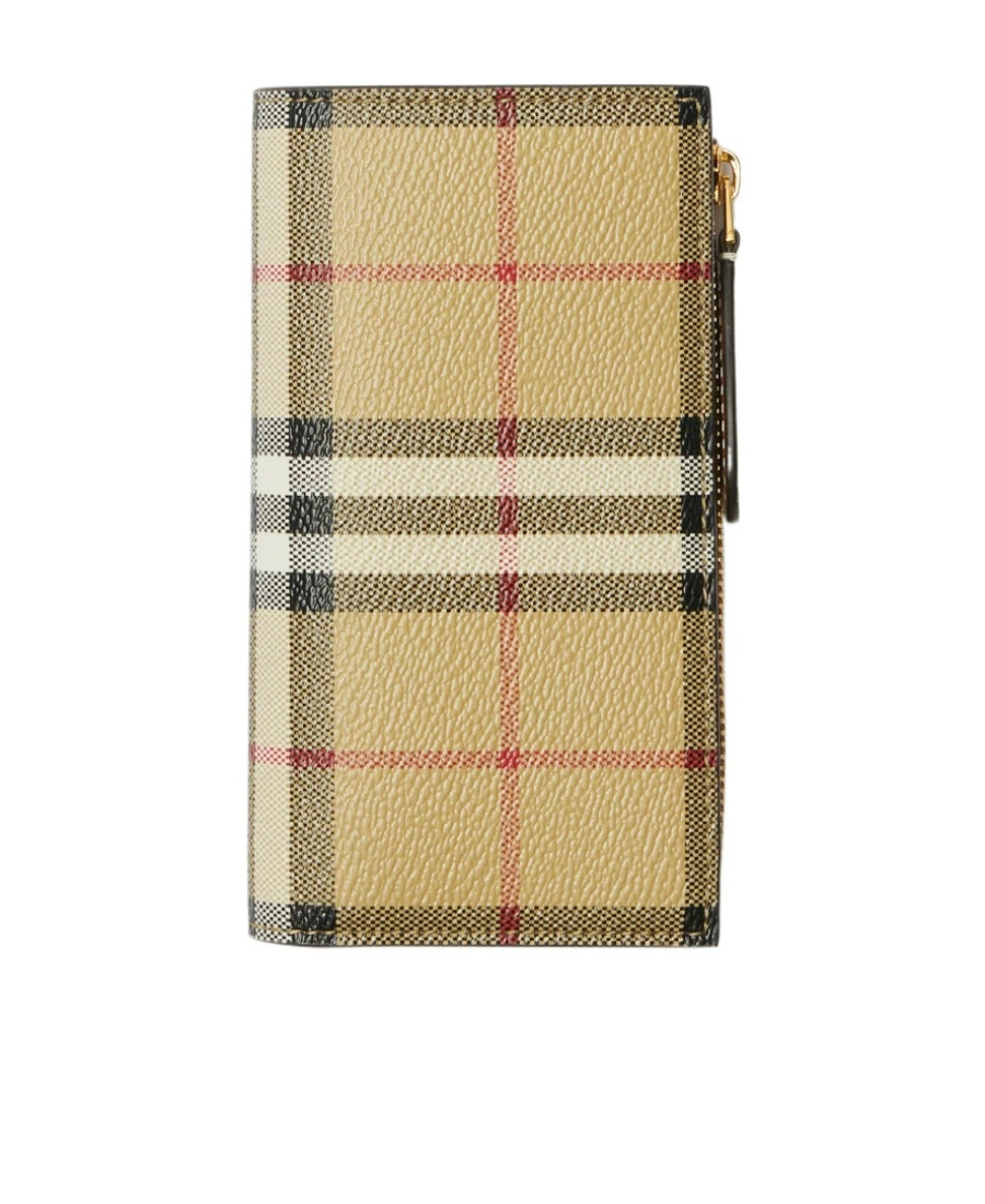 Burberry Vintage Check-pattern Bi-fold Wallet In Nude