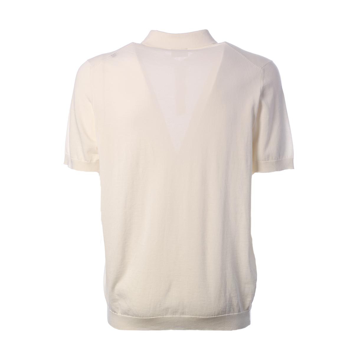 Drumohr Lapel Polo Shirt In Nude