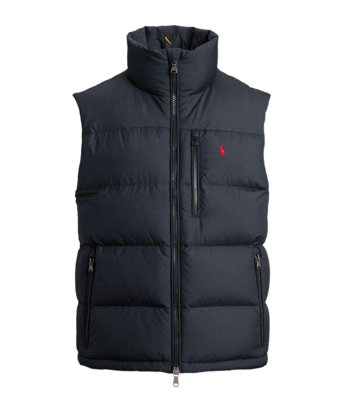 Polo Ralph Lauren Mens Annual Core Padded Regular-fit Recycled-polyester-down Gilet Polo Black In Blue