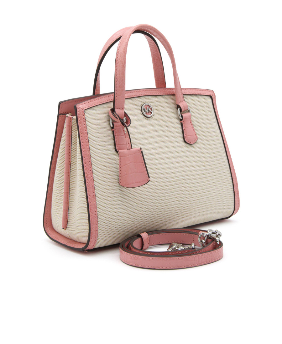 Michael Michael Kors Chantal Canvas Tote Bag In Nude