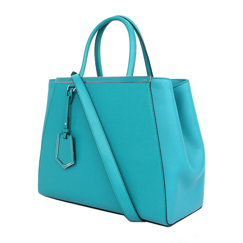 Fendi Logo Handbag In Blue