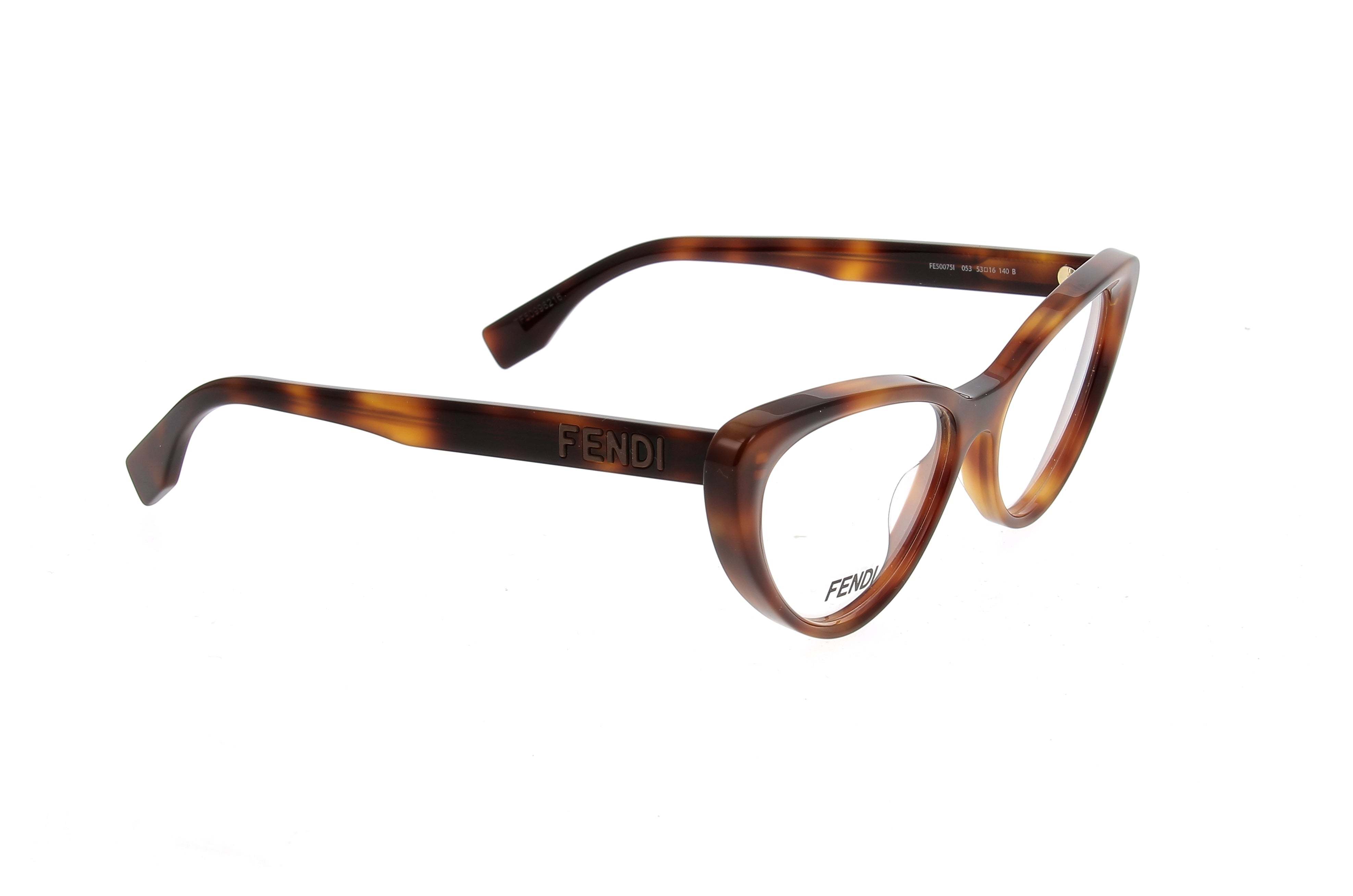 Fendi Eyewear Cat-eye Frame Glasses In Brown