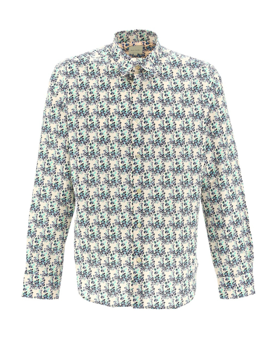 Paul Smith Floral-print Shirt In White