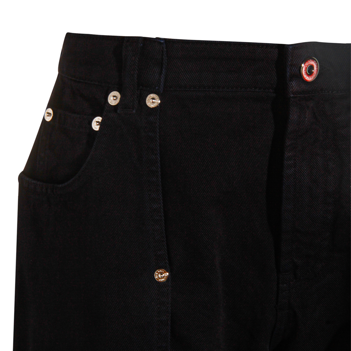 Jean Paul Gaultier Dark Blue Cotton Jeans In Black