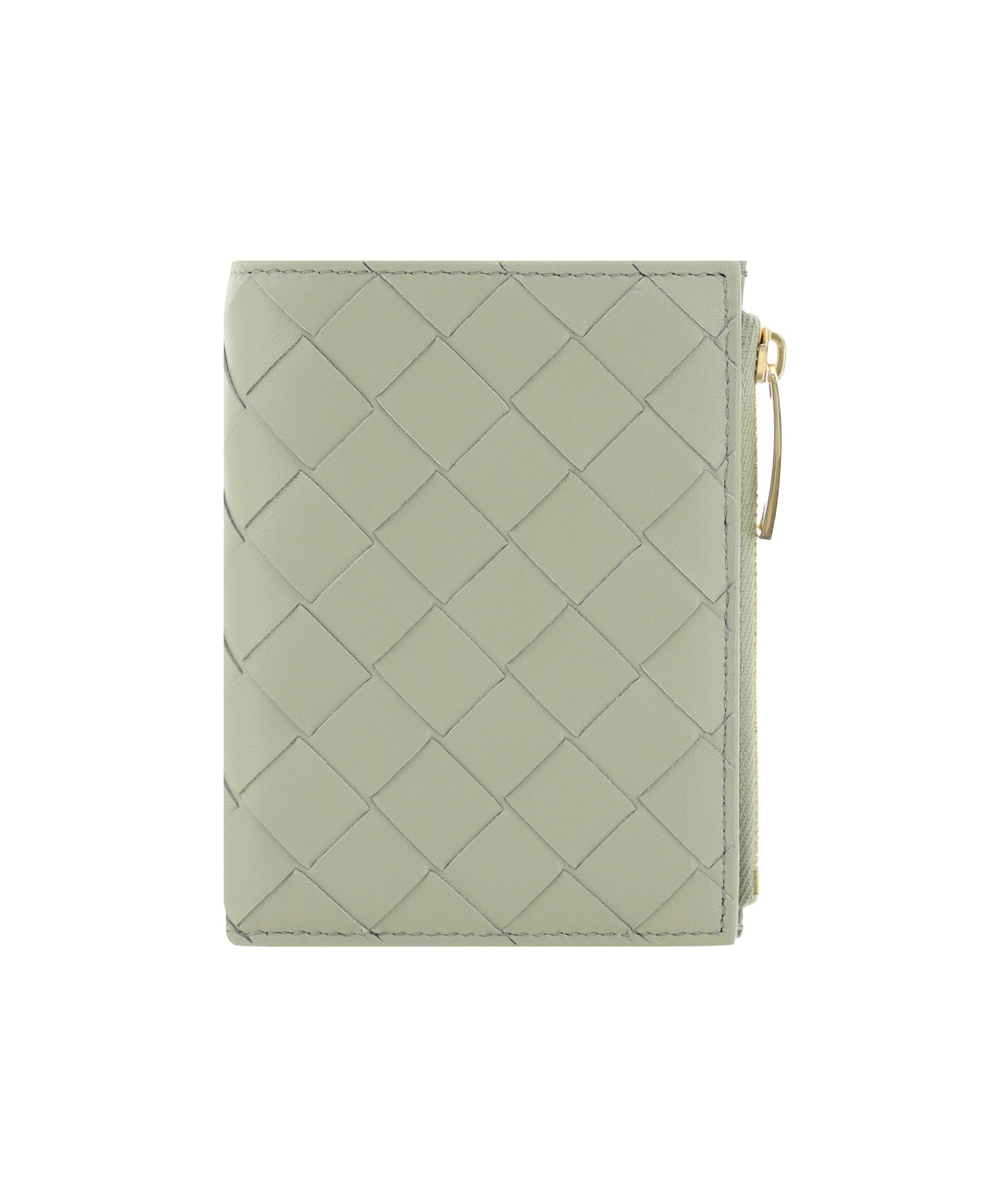 Bottega Veneta Intreciato Small Logo Wallet In Nude