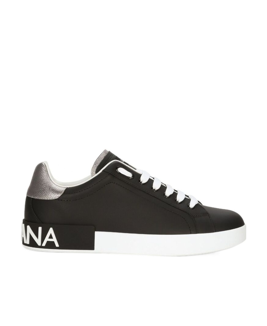 Shop Dolce & Gabbana Logo-patch Low-top Sneakers In Black