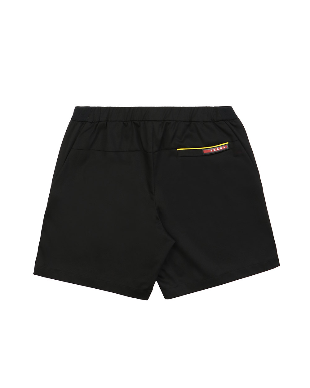 Prada Logo Detail Shorts In Black