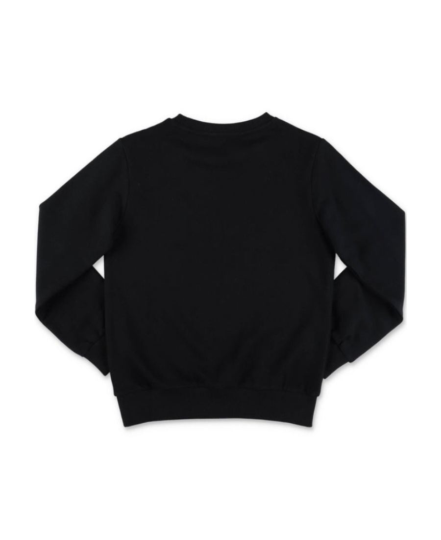 Balmain Logo-print Distressed-effect Sweatshirt In Black
