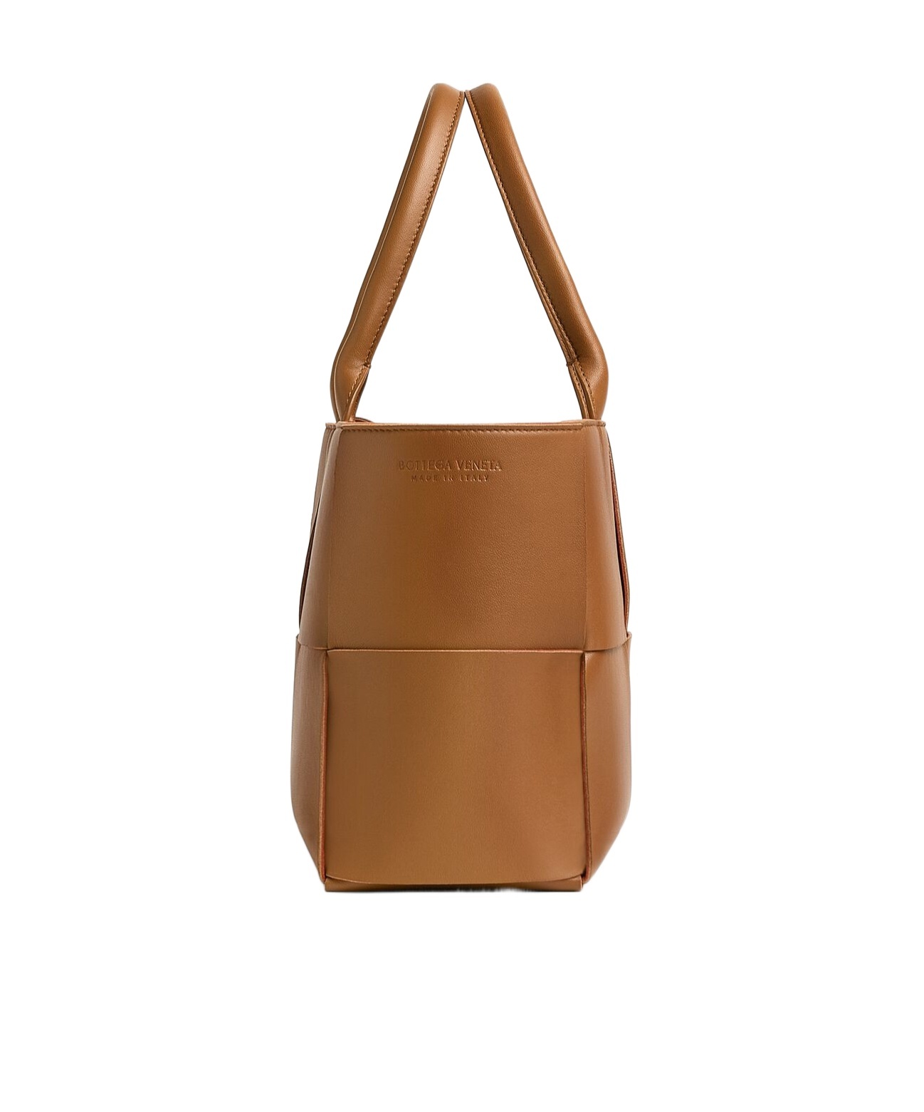 Bottega Veneta Arco Mini Intrecciato Leather Tote In Brown