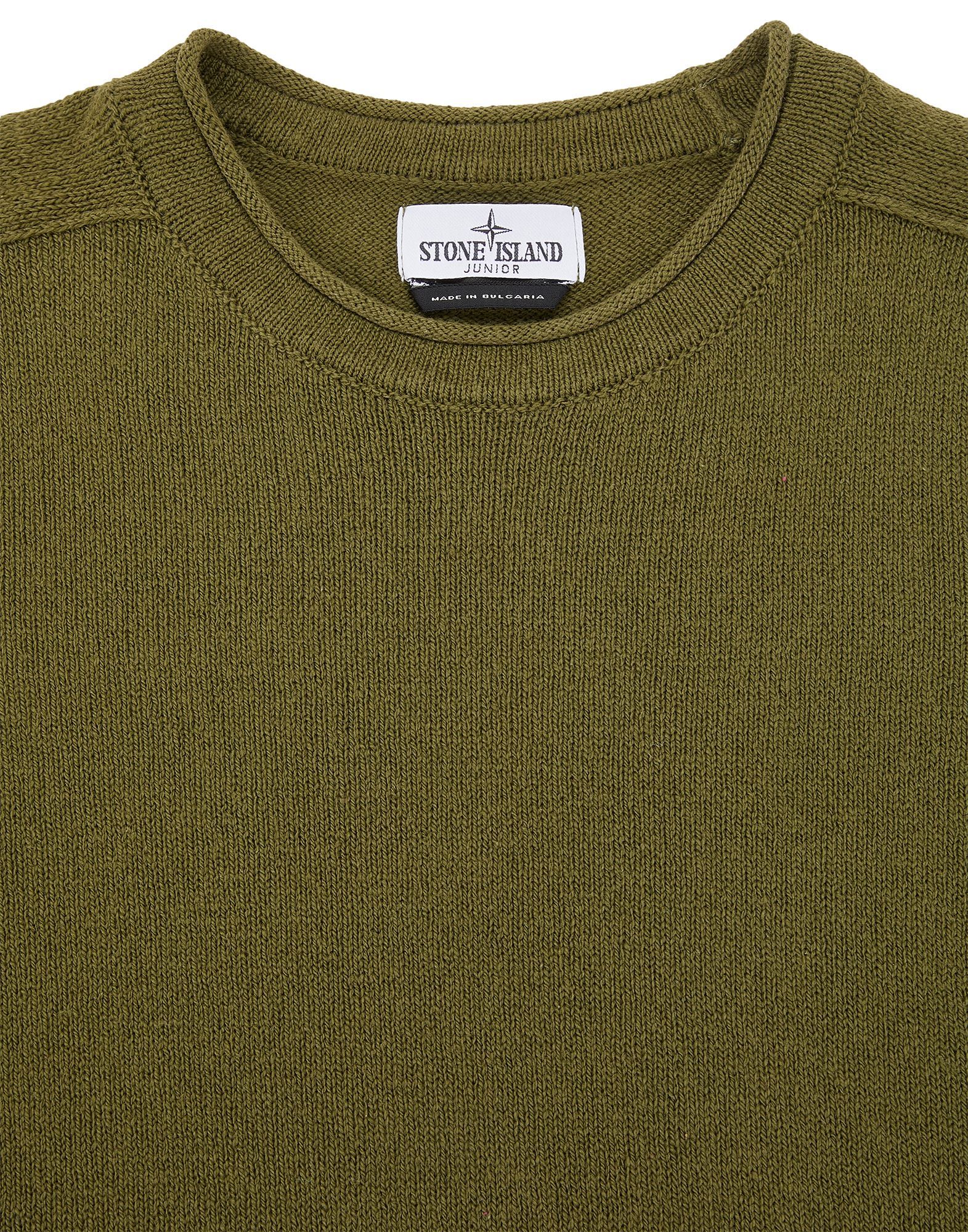 Stone Island Long-sleeved Sweater In Green