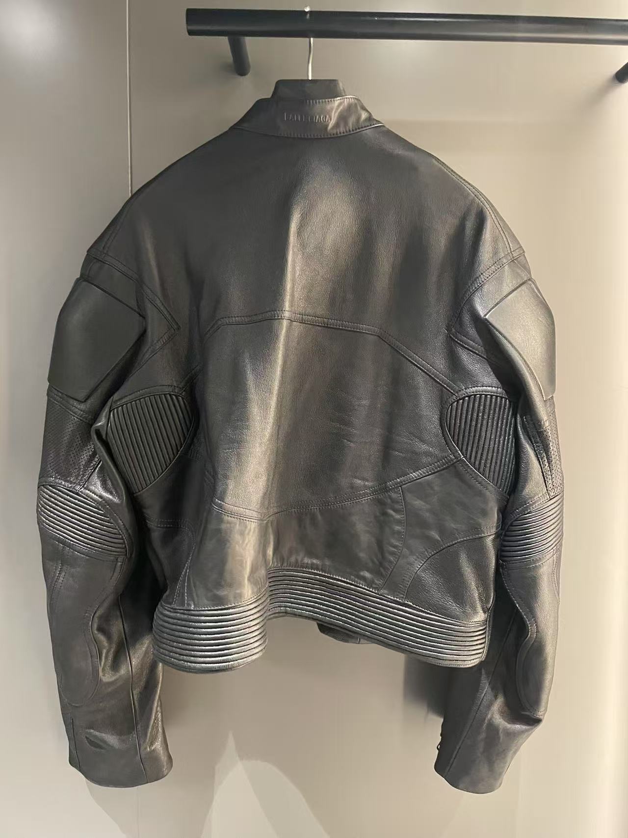 Balenciaga Biker Jacket In Black