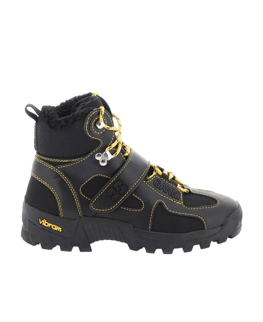 GANNI｜Performance Hiking Velcro Boot　36 Ganni Mountaineering Velcro Boots In Black | ModeSens