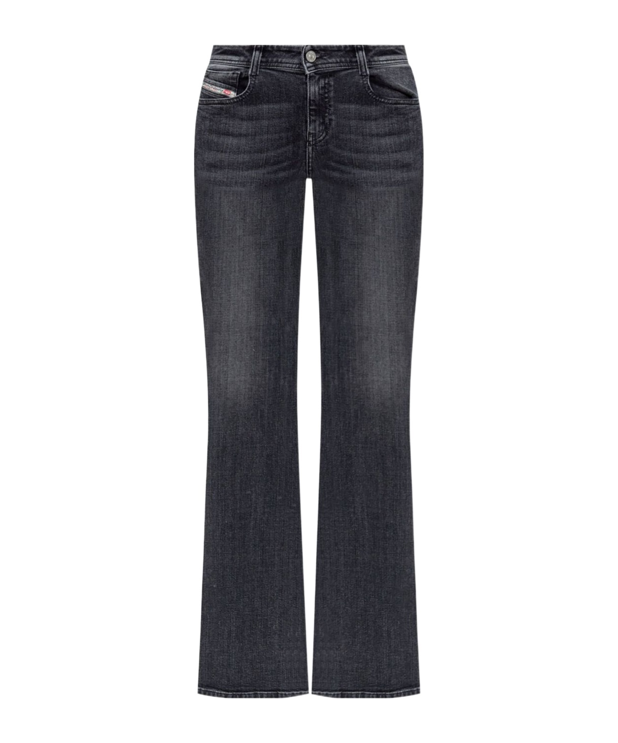 Diesel Straight Leg Trousers Five Pockets In Gray