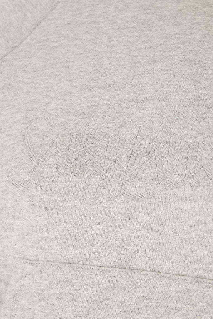 Saint Laurent Cotton Sweatshirt With Embroidered Logo