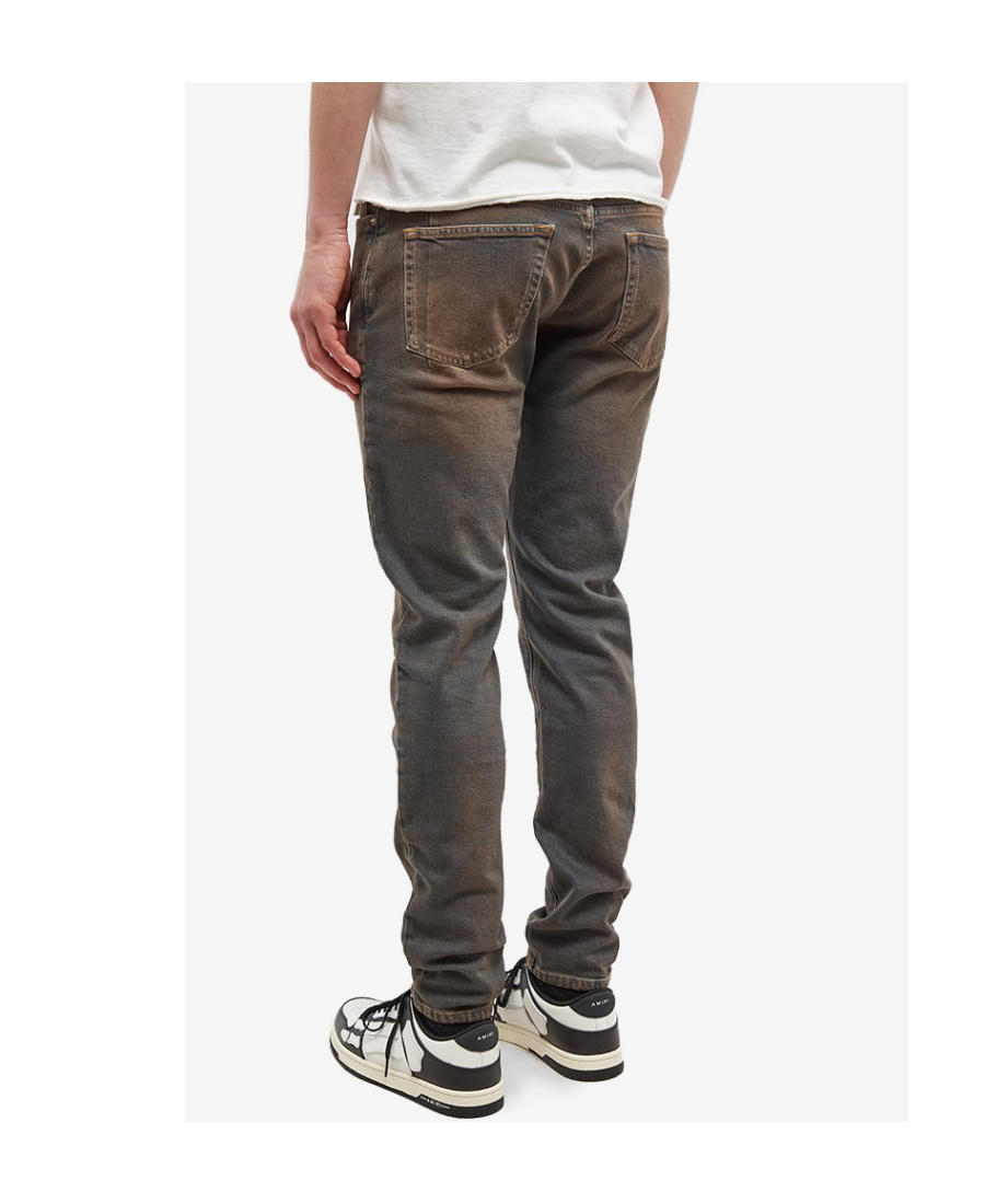 Balmain Distressed Slim-fit Jeans In Black