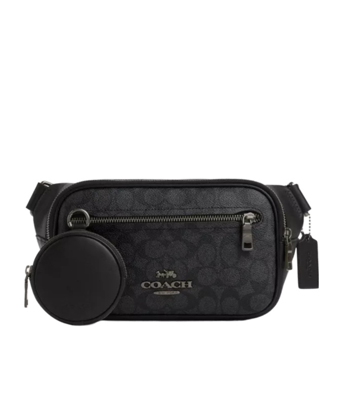 Coach Logo Wallet In Black