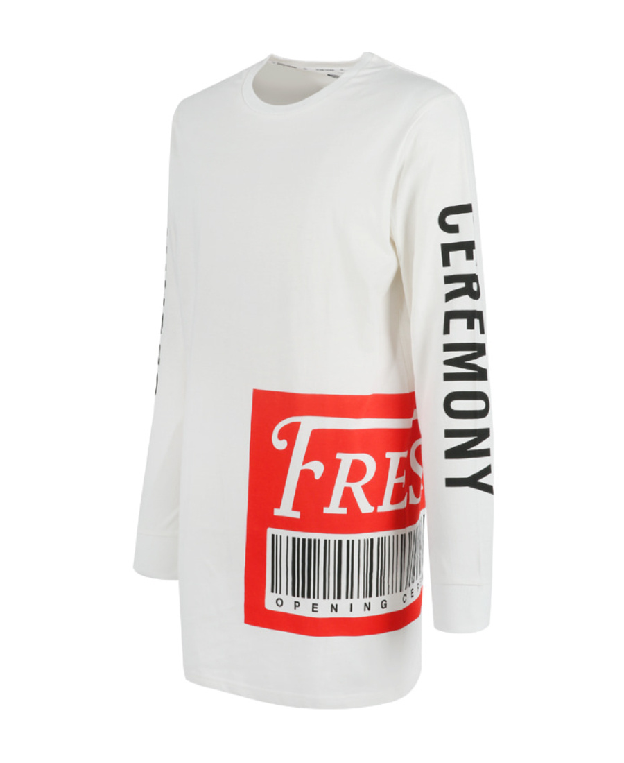 Opening Ceremony Logo Printed Long-sleeved T-shirt In White