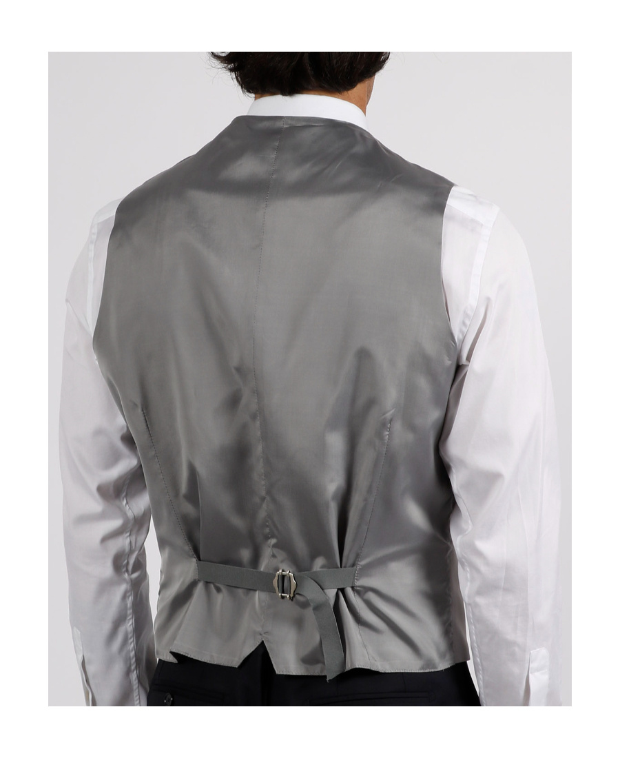 Tagliatore Button-up Suit Waistcoat In Gray