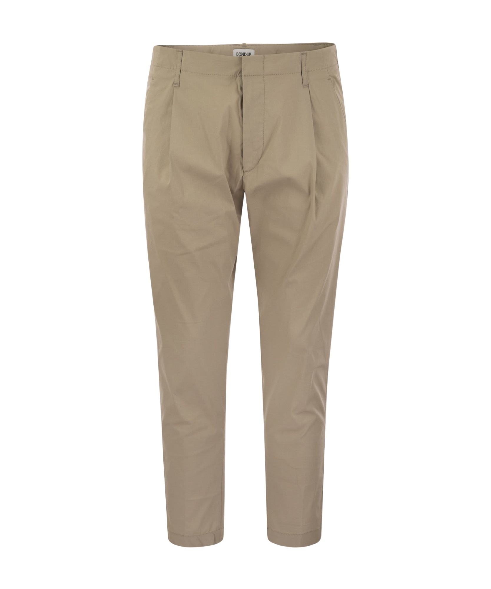 Dondup Pleated-pocket Trousers In Nude