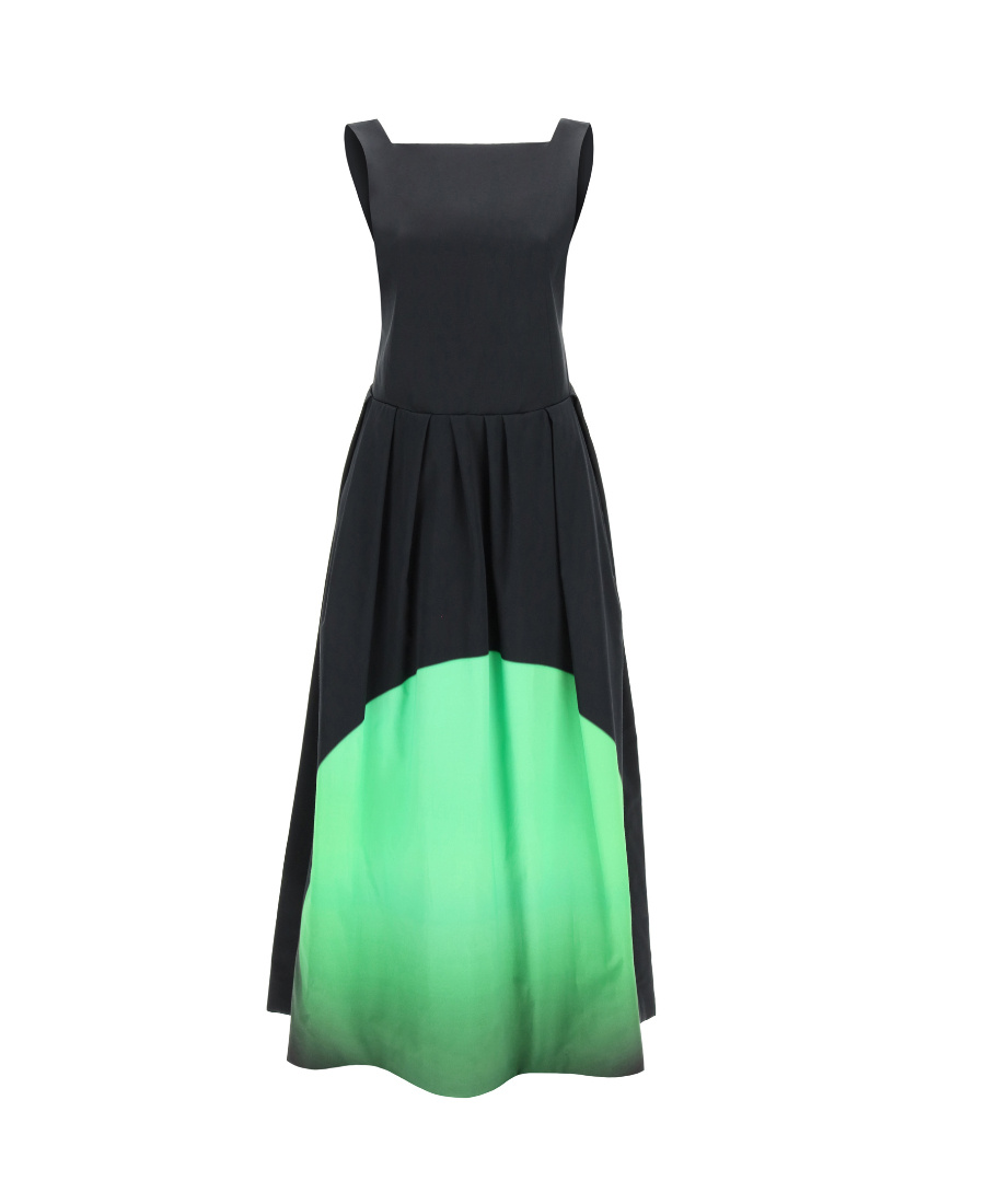Dries Van Noten Color Matching Dress In Black
