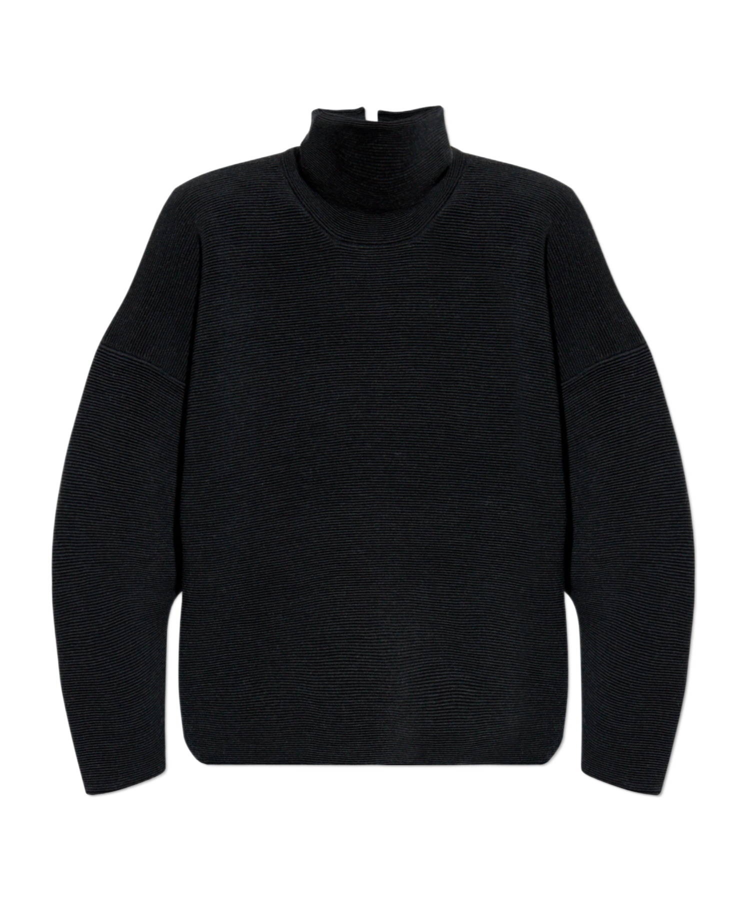 Fear Of God High-neck Ottoman Pullover In Black