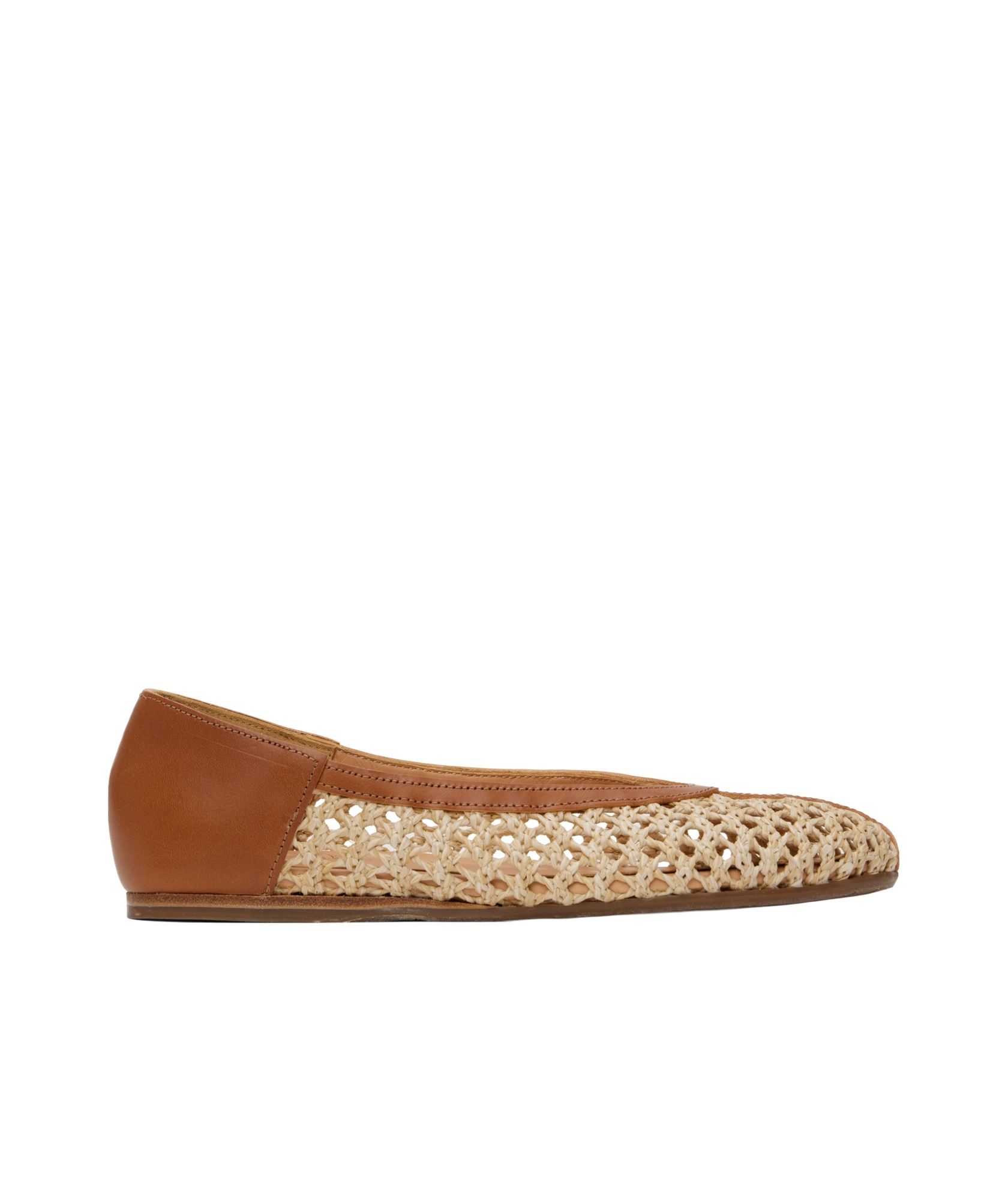Shop Ancient Greek Sandals Aeropi Ballet Shoes In Natural Color