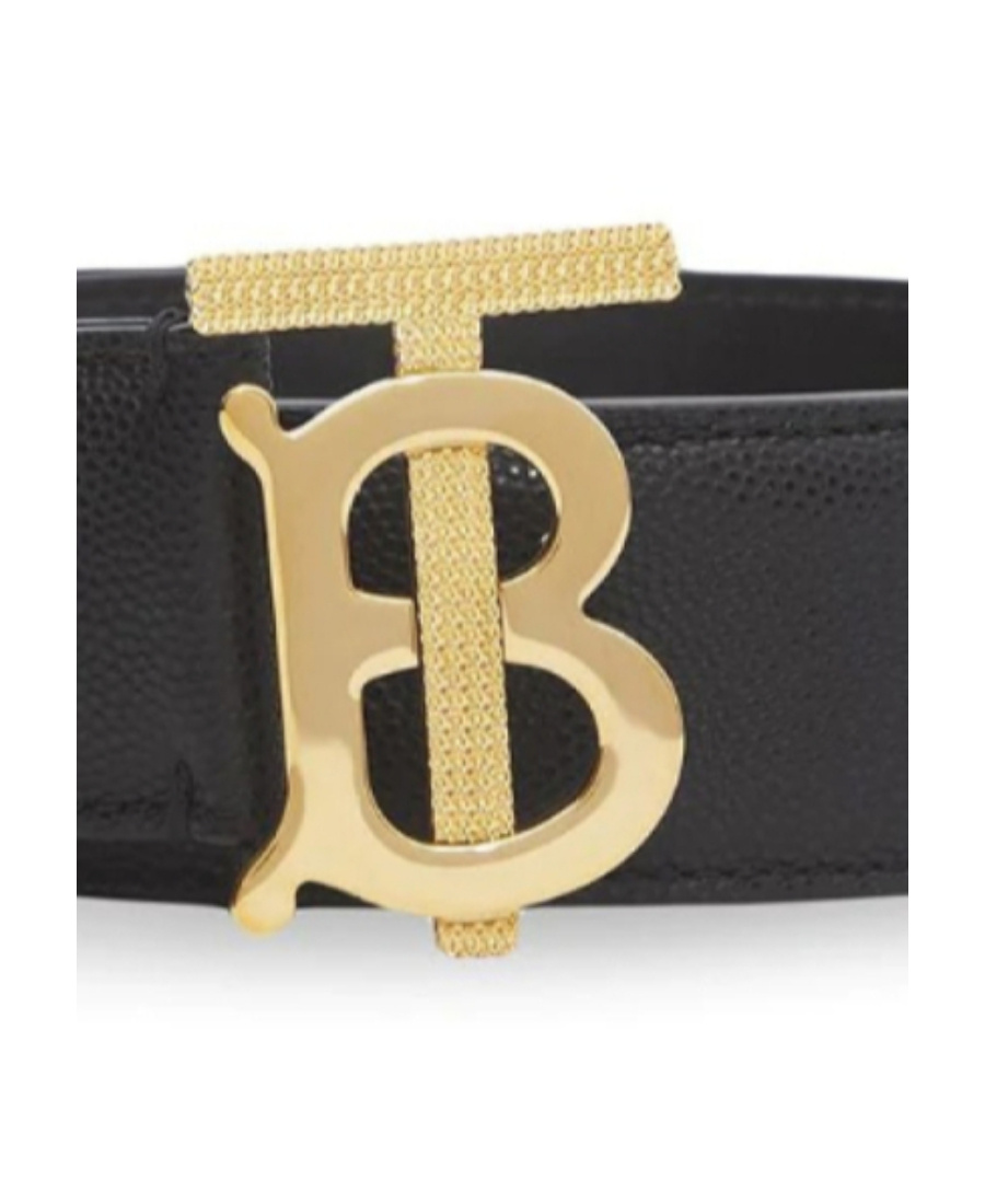 Burberry Logo Belt In Black