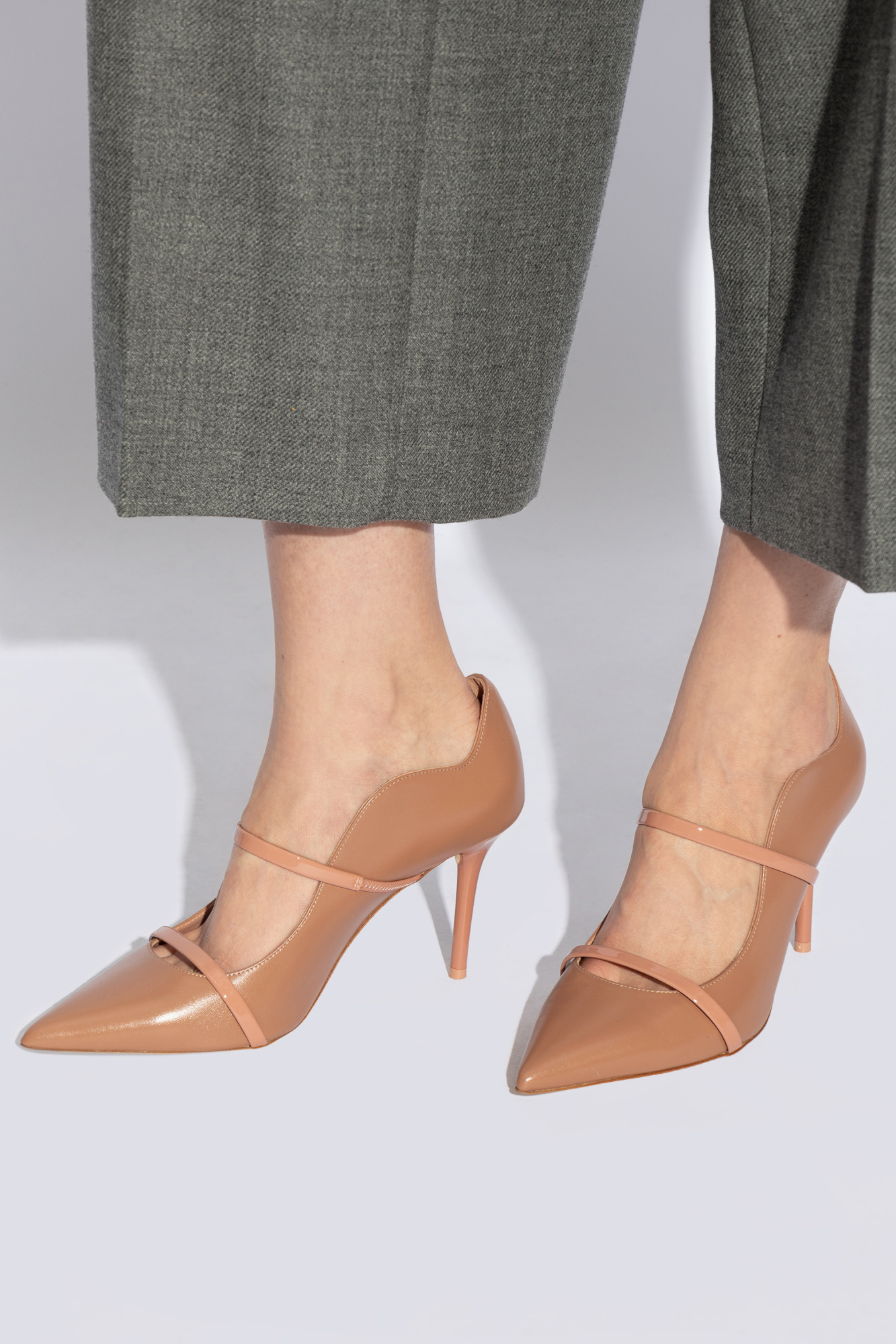 Malone Souliers Pointed High Heels In Brown