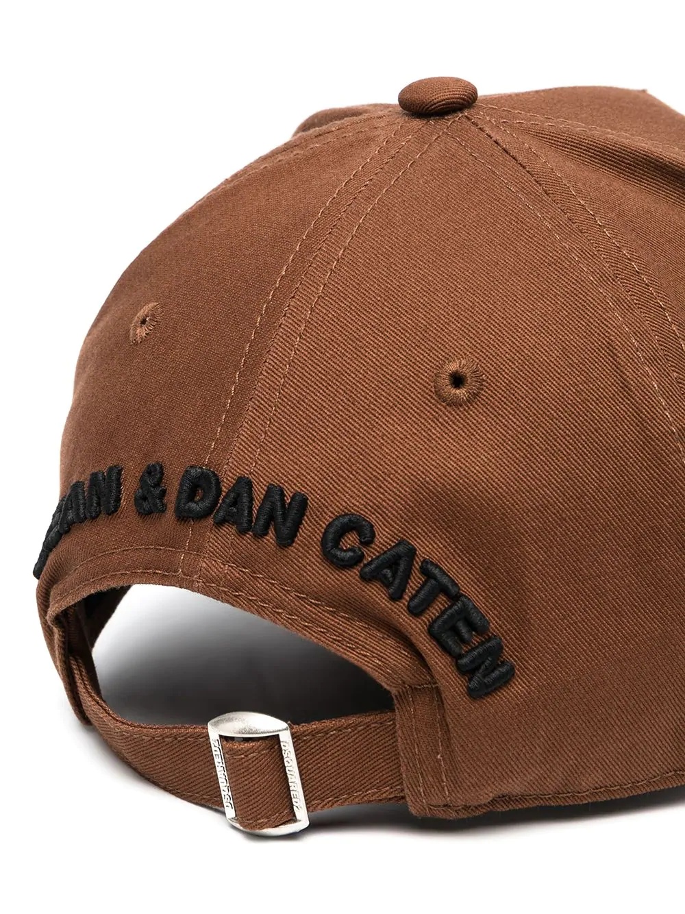 Dsquared2 Logo-embroidered Cap In Brown