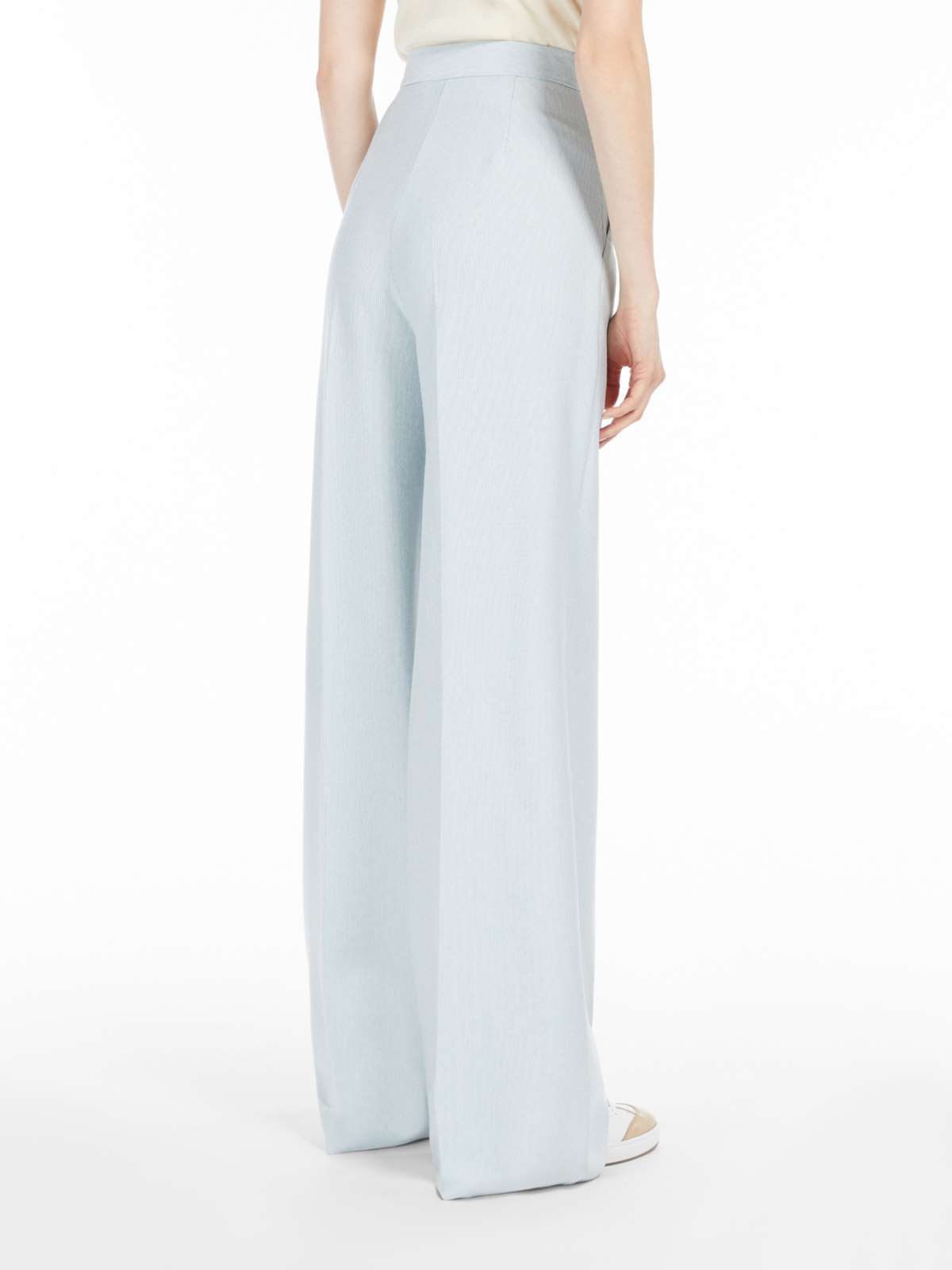 Max Mara Wide-leg Casual Pants In White