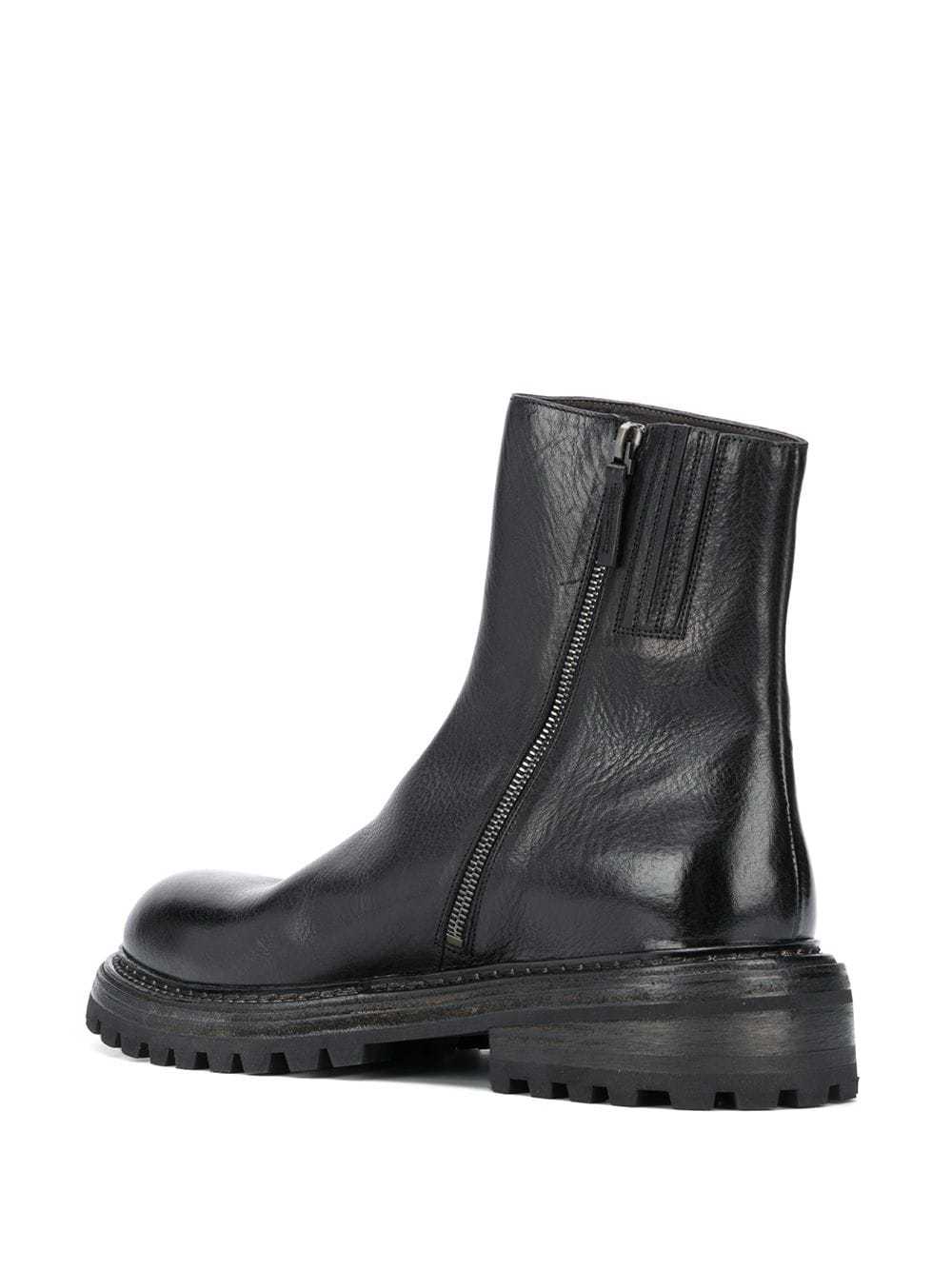 Marsèll Chunky Sole Leather Boots In Black