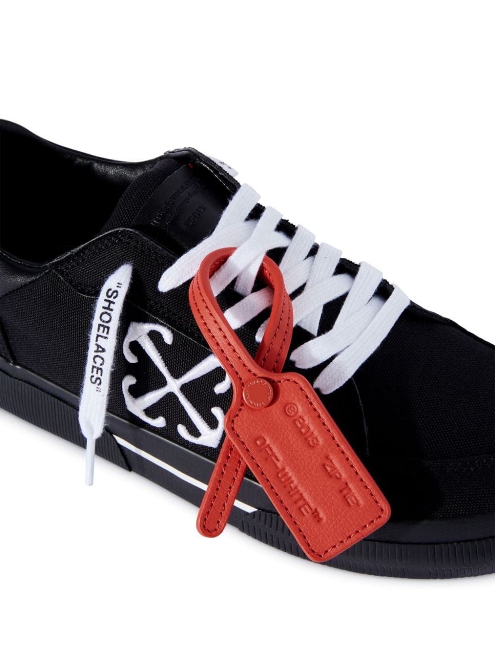 Off-white New Low Vulcanized Canvas Sneakers In Black