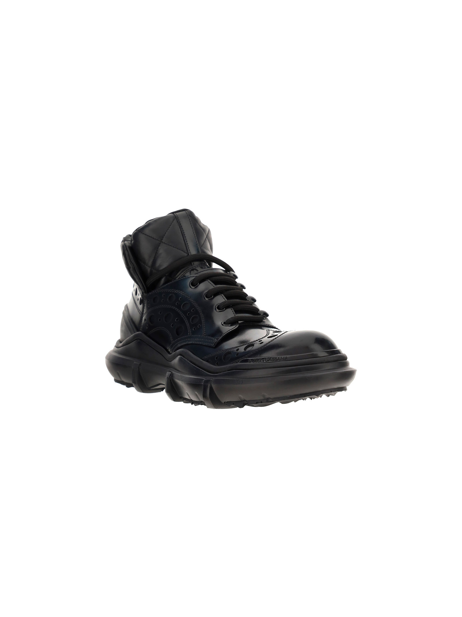 Dolce & Gabbana Brogue-style Boots In Black