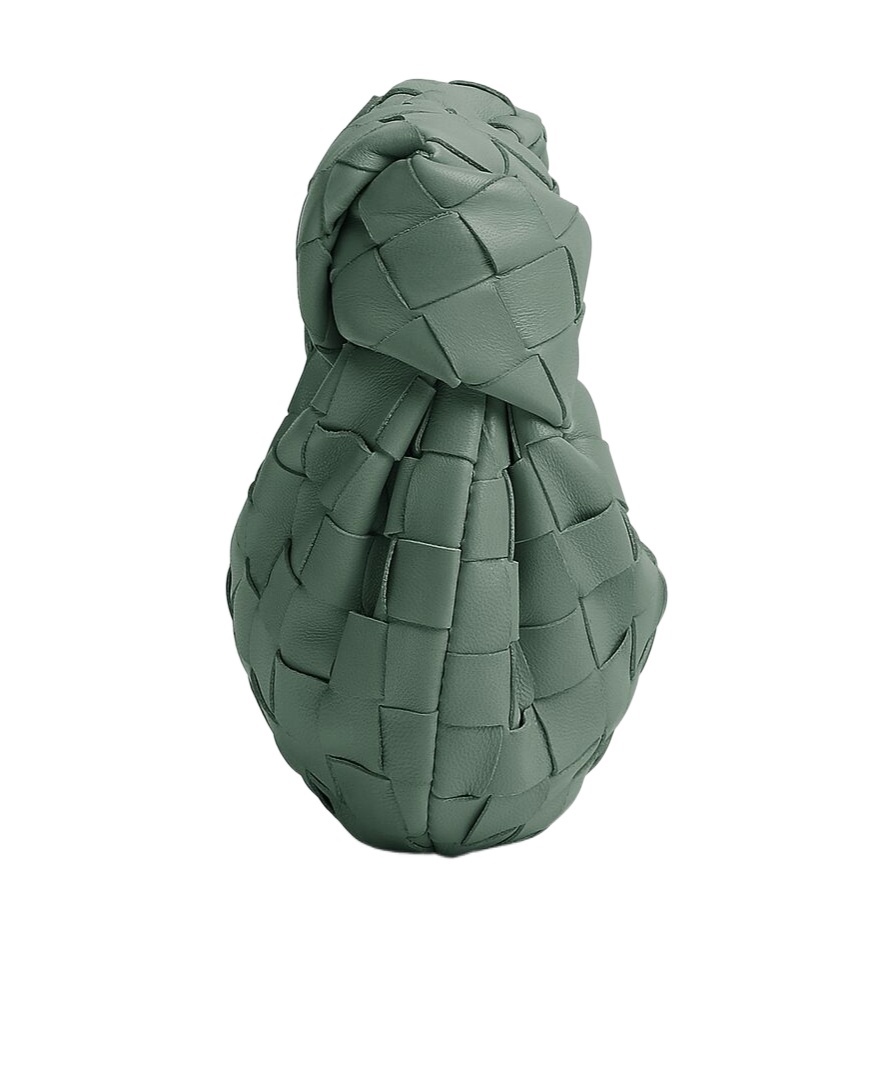 Bottega Veneta Micro Jodie Knitted Handbag In Green