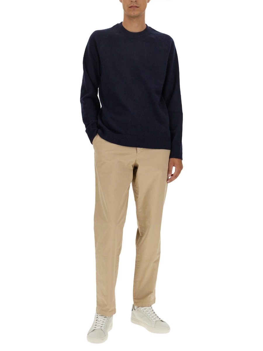 Paul Smith Long-sleeve Merino-wool Jumper In Black