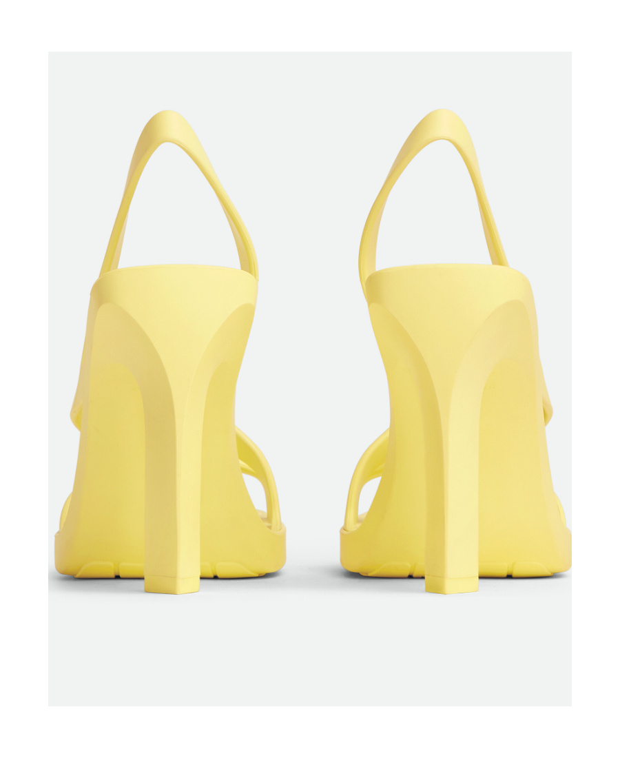 Bottega Veneta Yellow Jimbo Heeled Sandals In Yellow